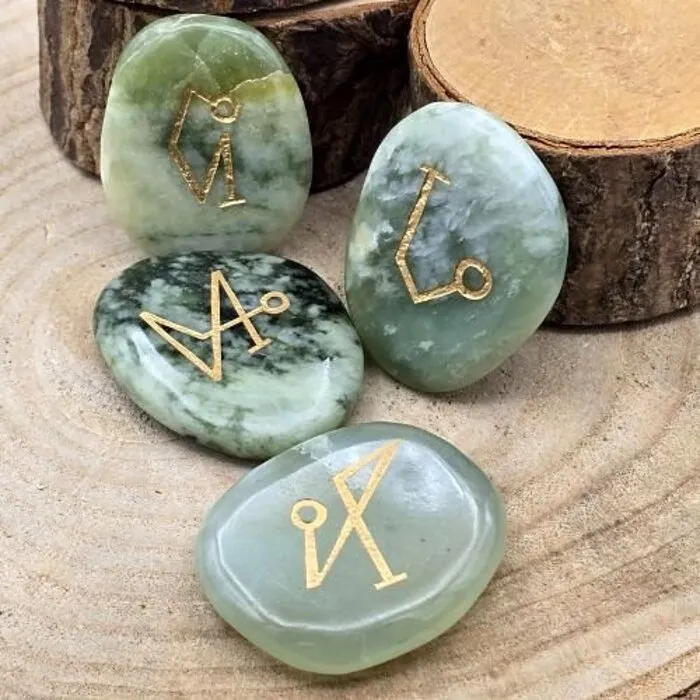 Set van 4 Engelenstenen met Aartsengel Symbolen