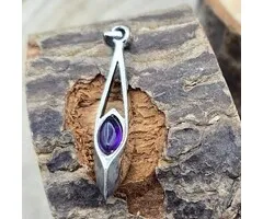 Amethyst hangertje smal
