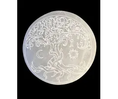 Ronde seleniet met  Levensboom