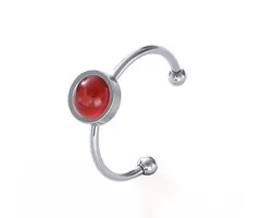 Ring met rode Agaat