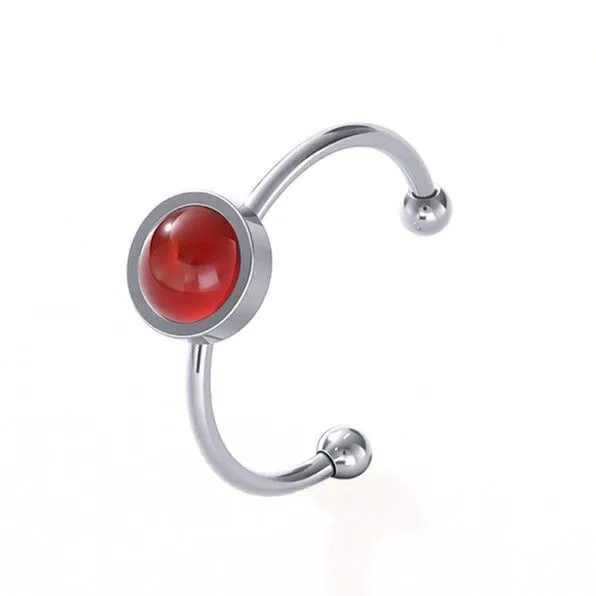 Ring met rode Agaat