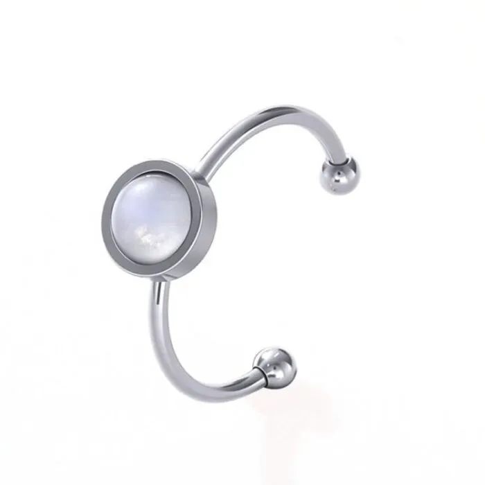 Ring met Maansteen (verstelbaar)