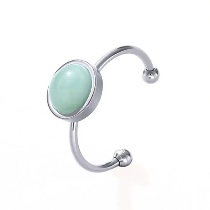 Ring met Groene Aventurijn (verstelbaar)