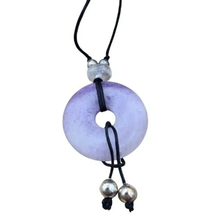 Amethist donut 4 cm met koord