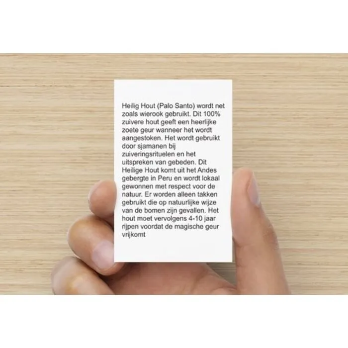 1 stick palo santo hout