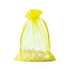 Organza zakje geel 10x15 cm