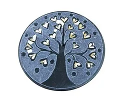 Wierookhouder levensboom met hartjes