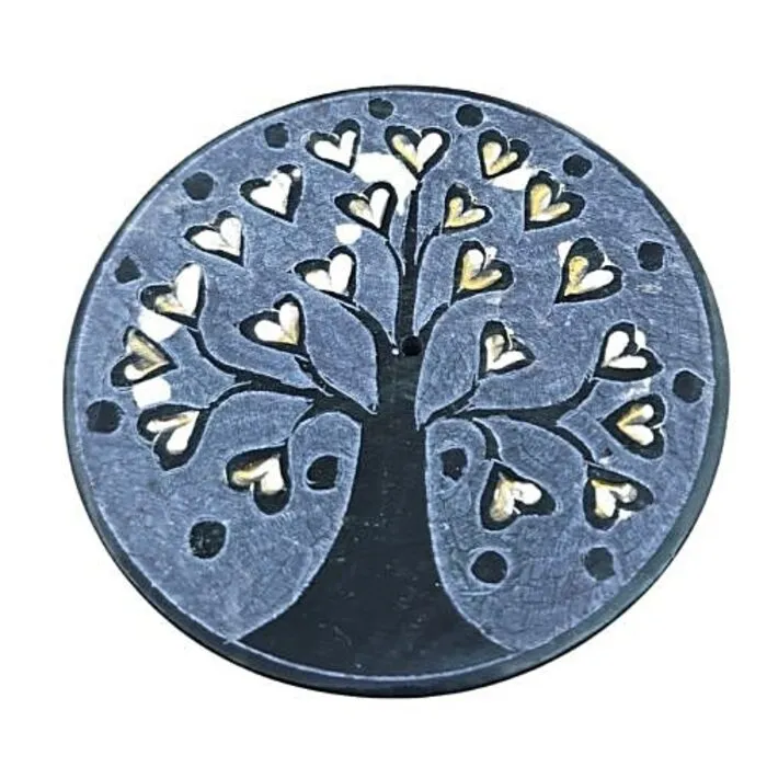 Wierookhouder levensboom met hartjes