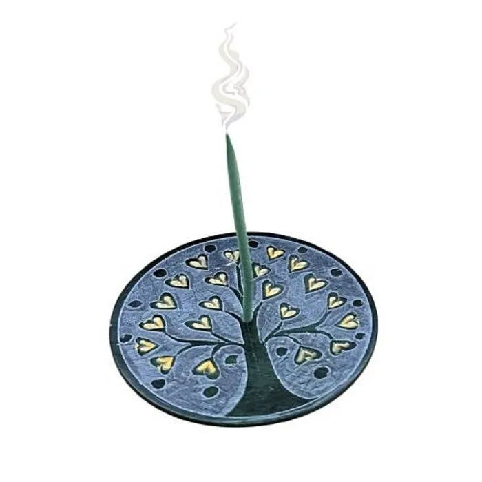 Wierookhouder levensboom met hartjes