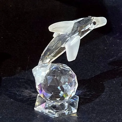 Dolfijn van Kristal – Handgesneden, ca. 7 cm