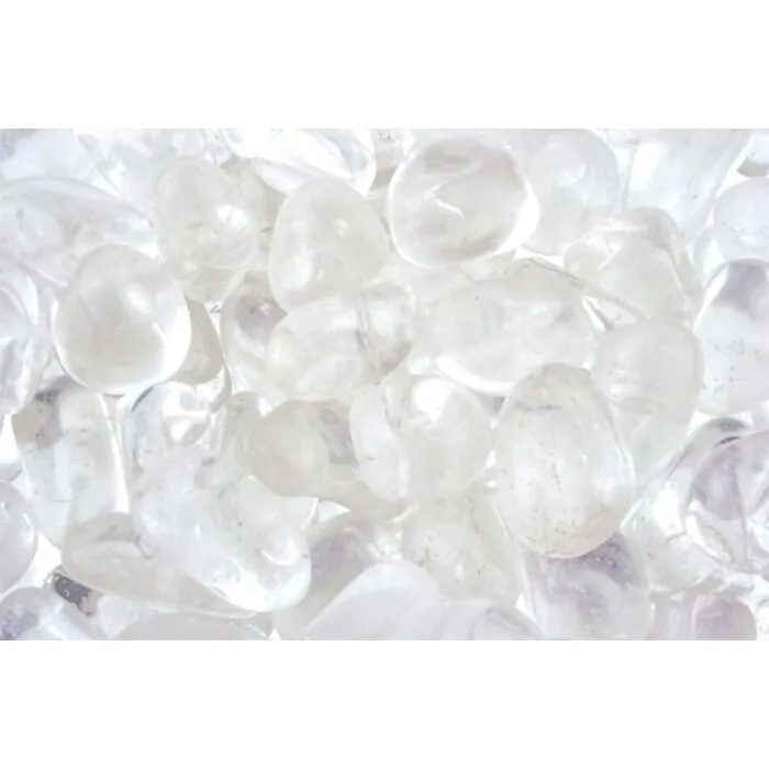 Bergkristal getrommeld 50 gram - 8 a 12 stuks