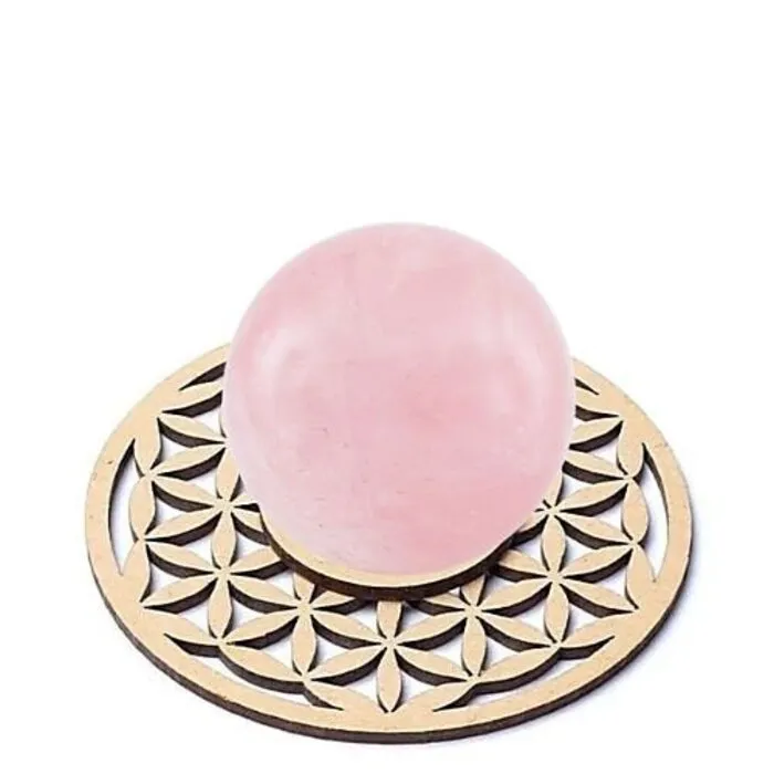 Edelsteenbol houder bloem des levens