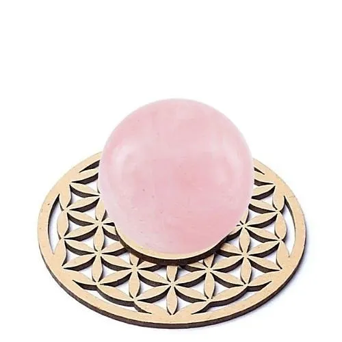 Edelsteenbol houder bloem des levens