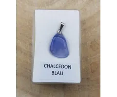 Chalcedoon hangertje met zilveren hangeroogje