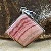 Rodochrosiet Hanger in 925 Sterling Zilver