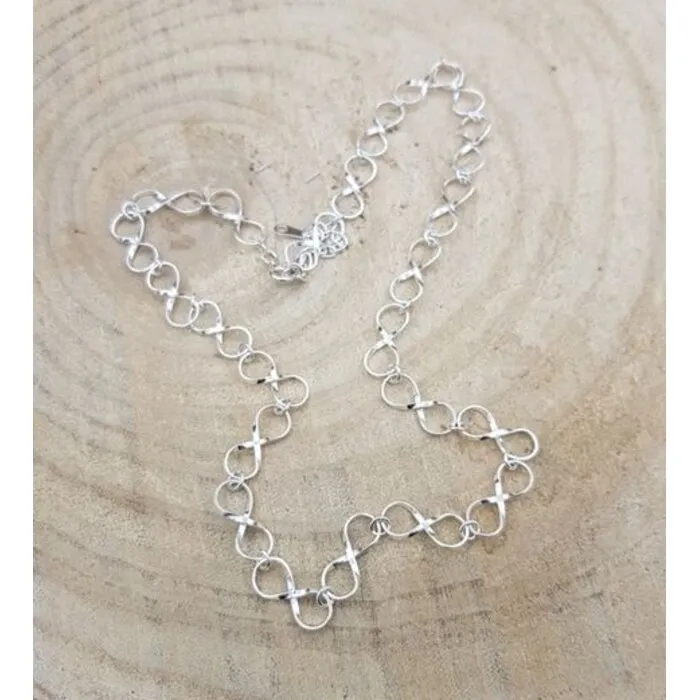 Collier met Lemniscaat Symbolen – 925 Sterling Zilver