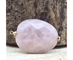 Rozenkwarts 3 x 2,5 cm – Goudkleurige Ringetjes voor Sieraden