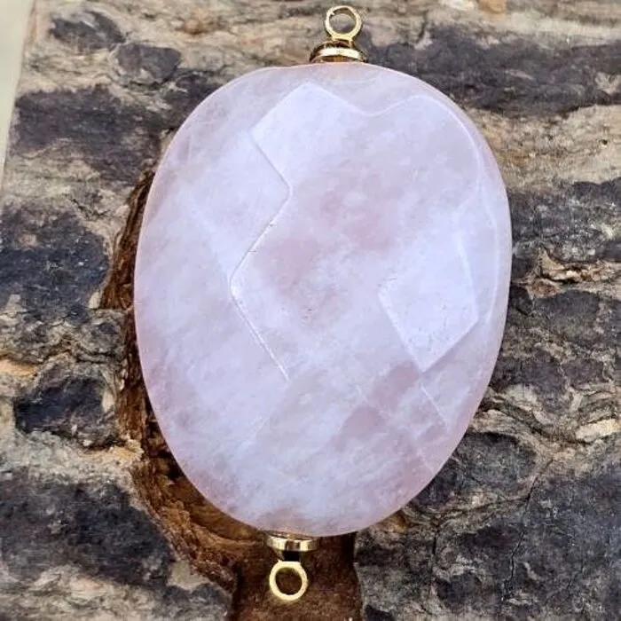 Rozenkwarts 3 x 2,5 cm – Goudkleurige Ringetjes voor Sieraden