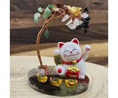 Edelsteenboom met Lucky Cat Solar
