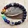 Lava Steen Armband 8 mm met Chakra & Handje van Fatima