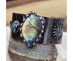 Koperen Armband Labradoriet