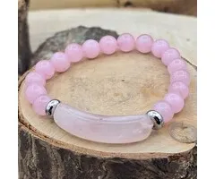 Rozenkwarts Armband 8 mm Harmonie
