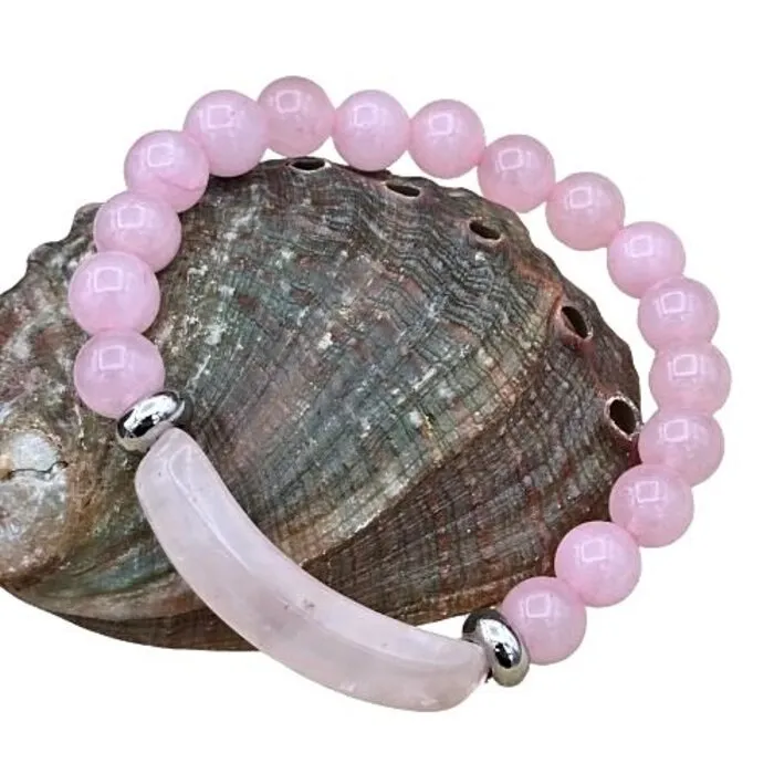 Rozenkwarts Armband Harmonie 8 mm