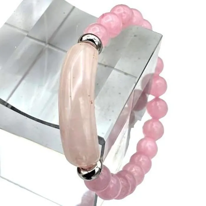 Rozenkwarts Armband Harmonie 8 mm