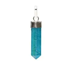 Aqua Aura Blauwe Aura Kwarts Punt Hanger