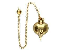 Bronzen pendel Levensbloem