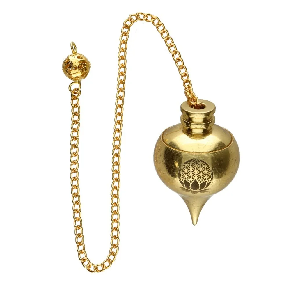 Bronzen pendel Levensbloem