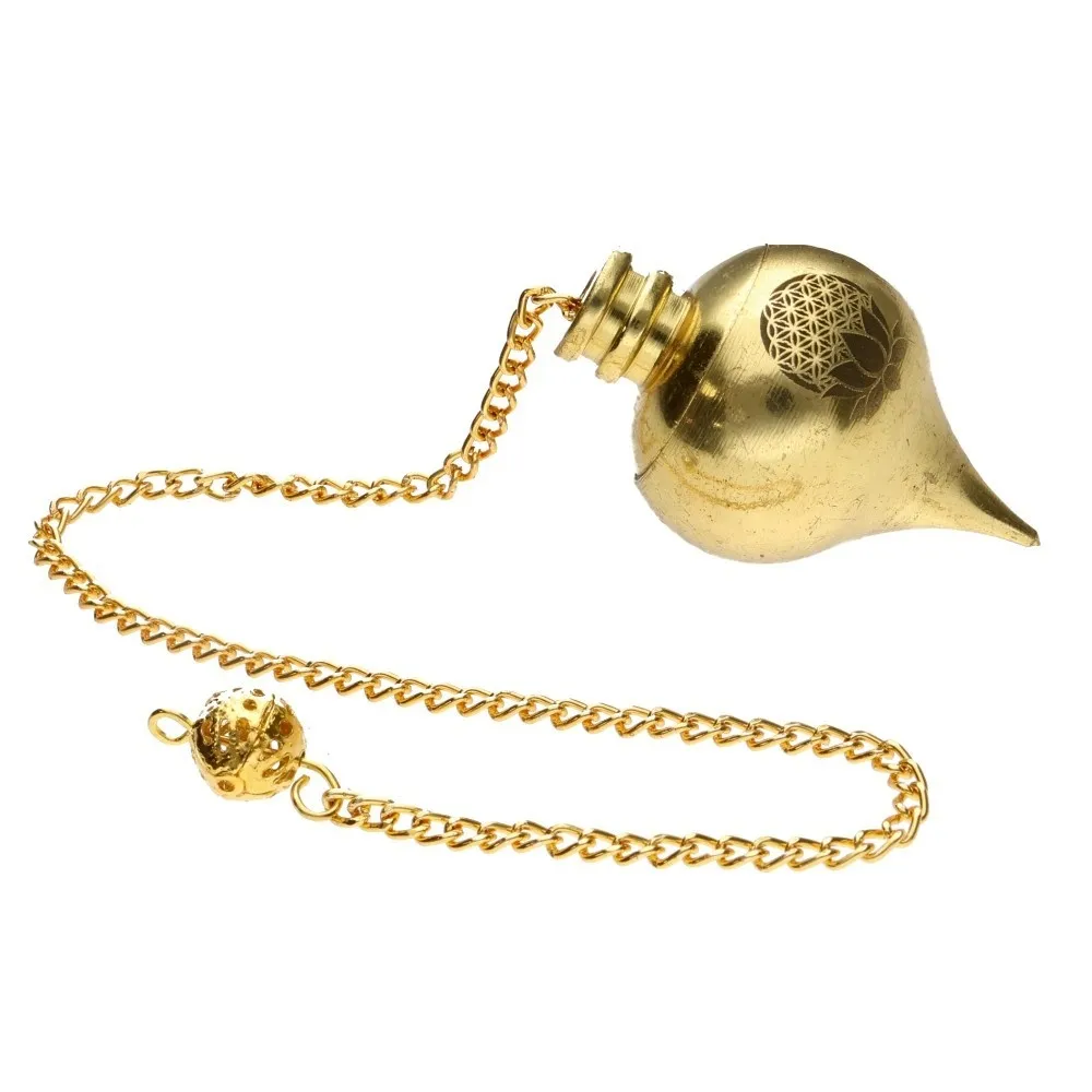 Bronzen pendel Levensbloem