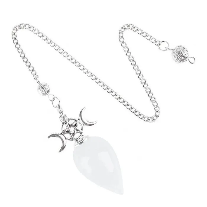 Pendel Pentagram Drievoudige Maan Bergkristal