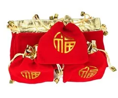 Chinese Gelukszakje met Trekkoord