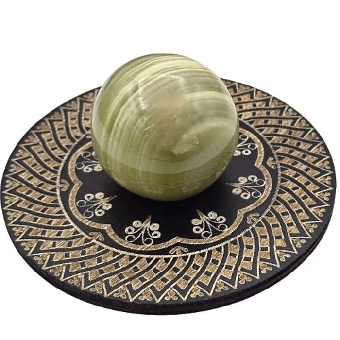 Mandala Bolhouder Buxushout 9 cm