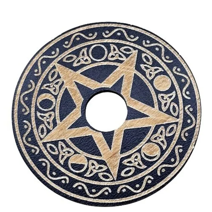 Bolhouder Pentagram & Maanfasen 9 cm