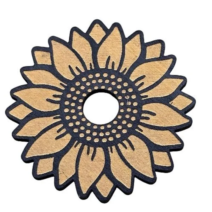 Bolhouder Zonnebloem Buxushout 10 cm