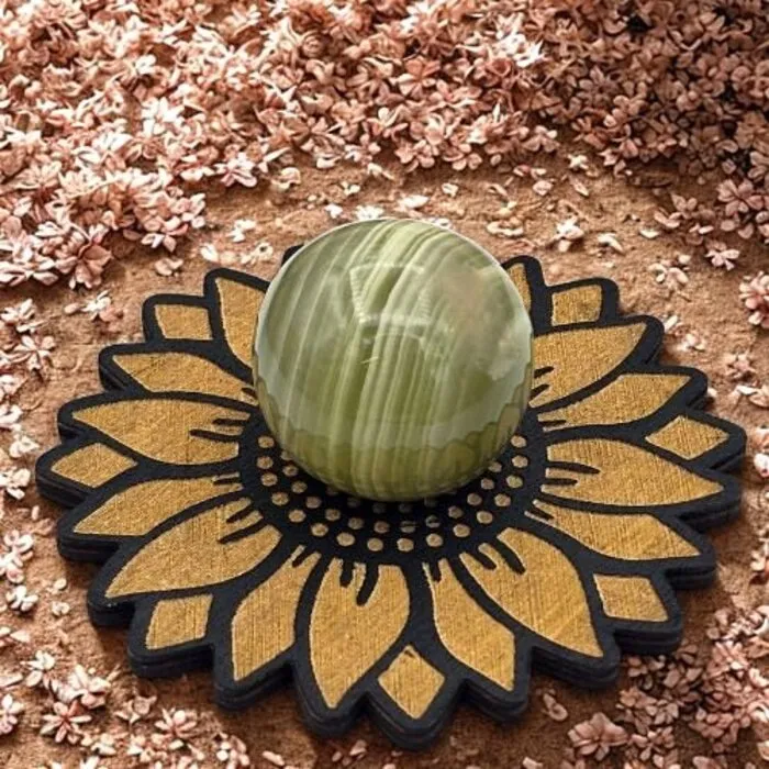 Bolhouder Zonnebloem Buxushout 10 cm