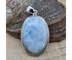 Larimar hanger zilver