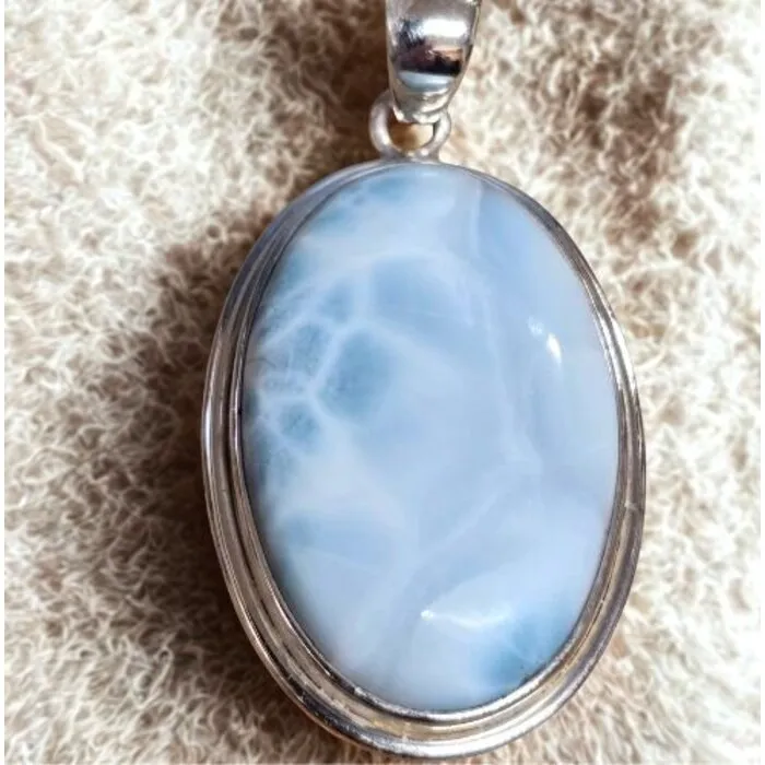 Larimar hanger zilver