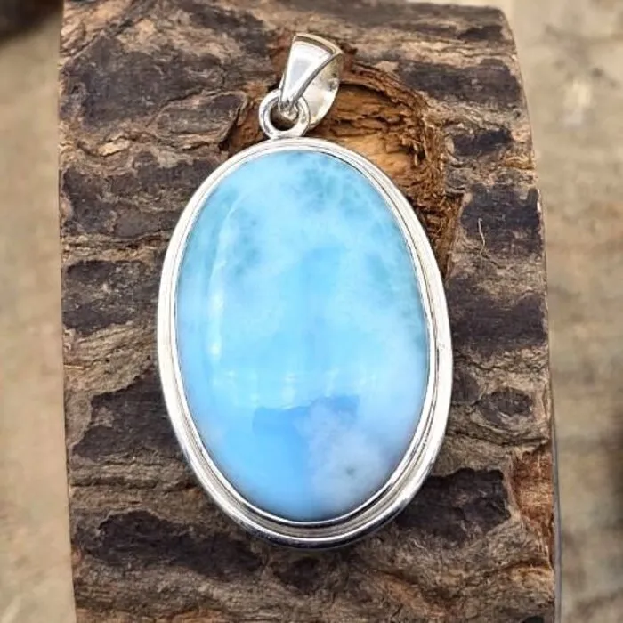 Larimar hanger zilver