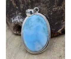 Larimar hanger zilver
