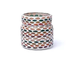 Mozaïek theelichthouder herfstkleuren