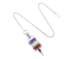 7 Chakra Pendel met Gestapelde Schijfjes