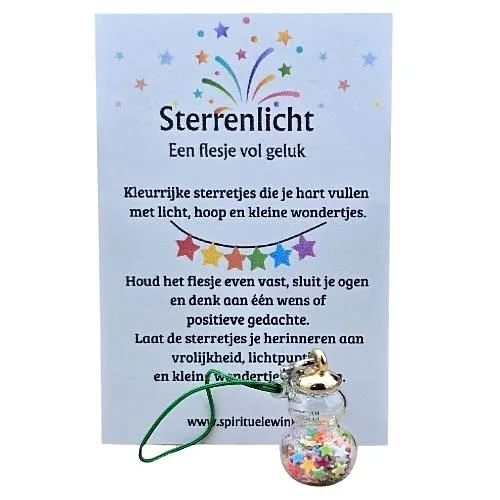 Sterrenlicht Wensflesje