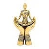 Deco Yoga meditatie handen staand goudkleurig