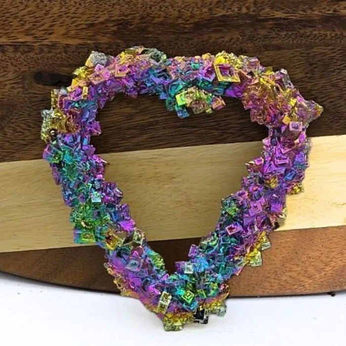Bismuth Hart ca. 11,5 cm – Prachtig Uniek Hart