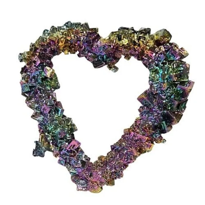 Bismuth Hart ca. 11,5 cm – Prachtig Uniek Hart