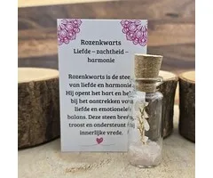 Rozenkwarts boompje in flesje