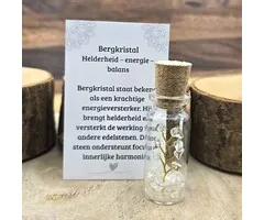 Bergkristal  boompje in flesje